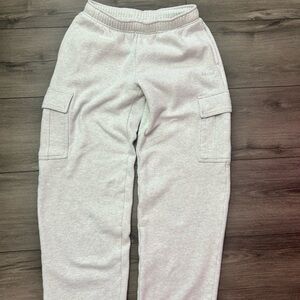Aritzia Light Gray Kids Cargo Joggers
